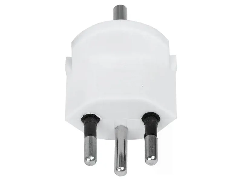 STEFFEN Fixadapter Deutschland CEE7/7 auf Schweiz T12 3-polig, Weiss STEFFEN Fixadapter Deutschland CEE7/7 auf Schweiz T12 3-polig, Weiss