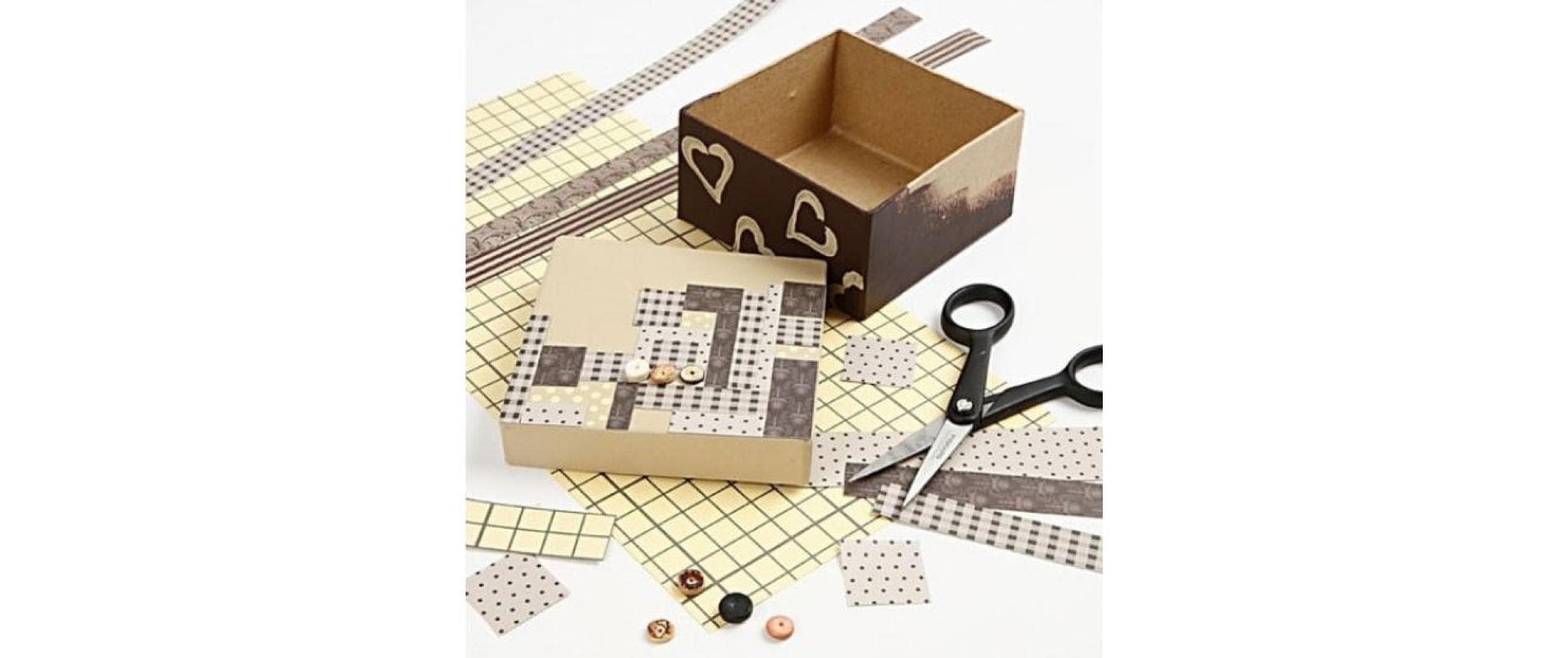 Creativ Company Papp-Schachtel 5 - 7,5 cm , 3 Stück