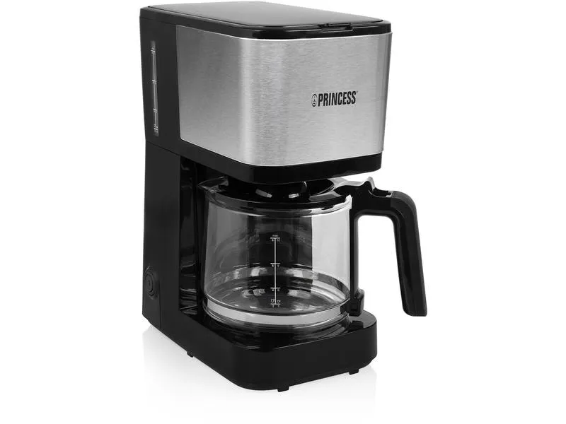 Princess Filterkaffeemaschine Compact 12 Schwarz/Silber Princess Filterkaffeemaschine Compact 12 Schwarz/Silber