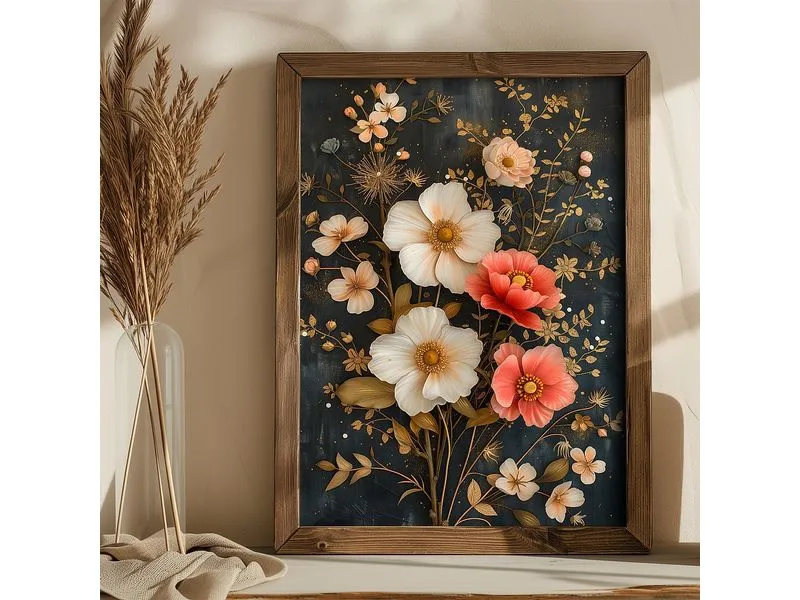 Wallxpert Bild Flowers 35 x 47 cm