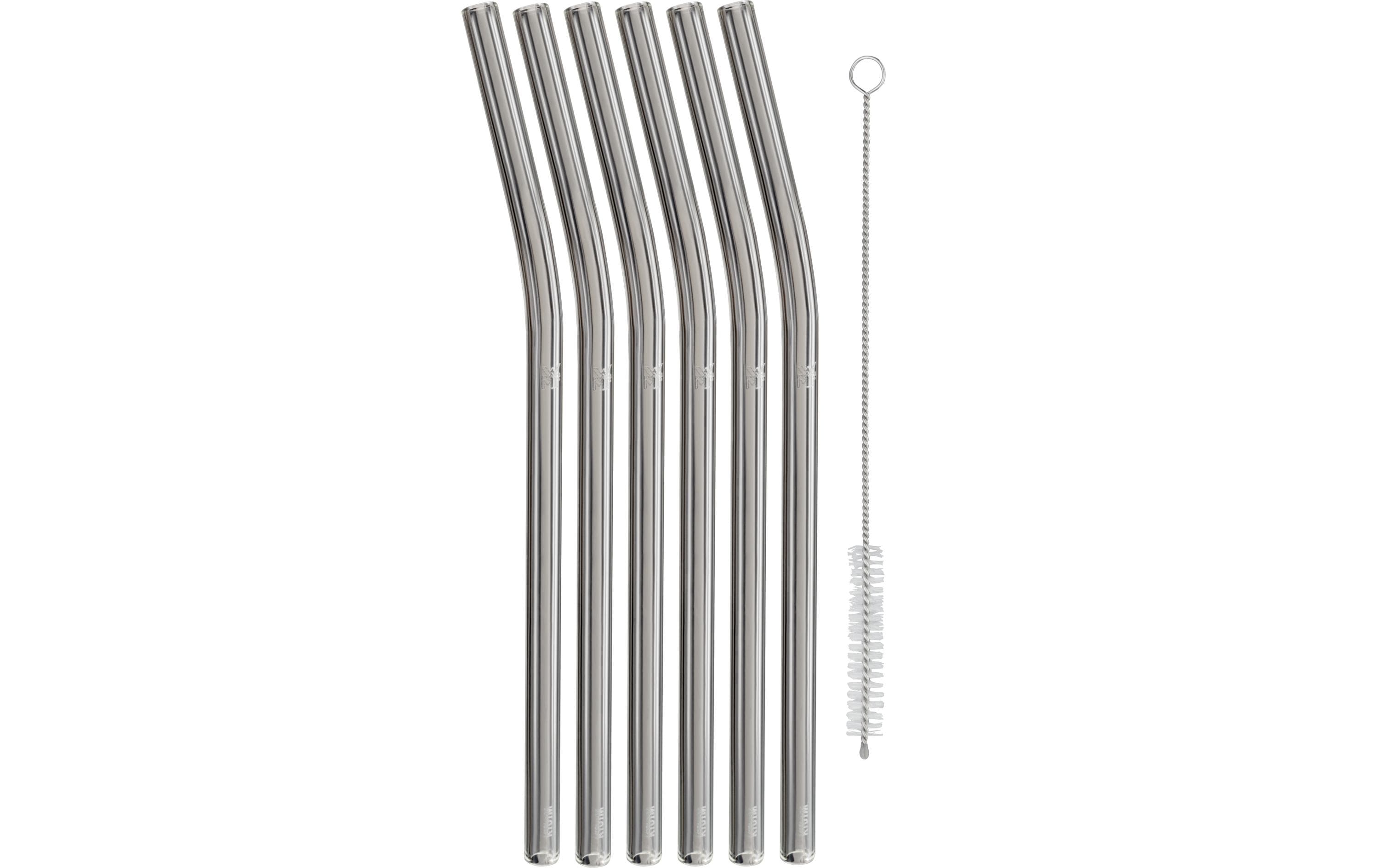 WMF Strohhalm Baric 22 cm gebogen, 6 Stück, Transparent