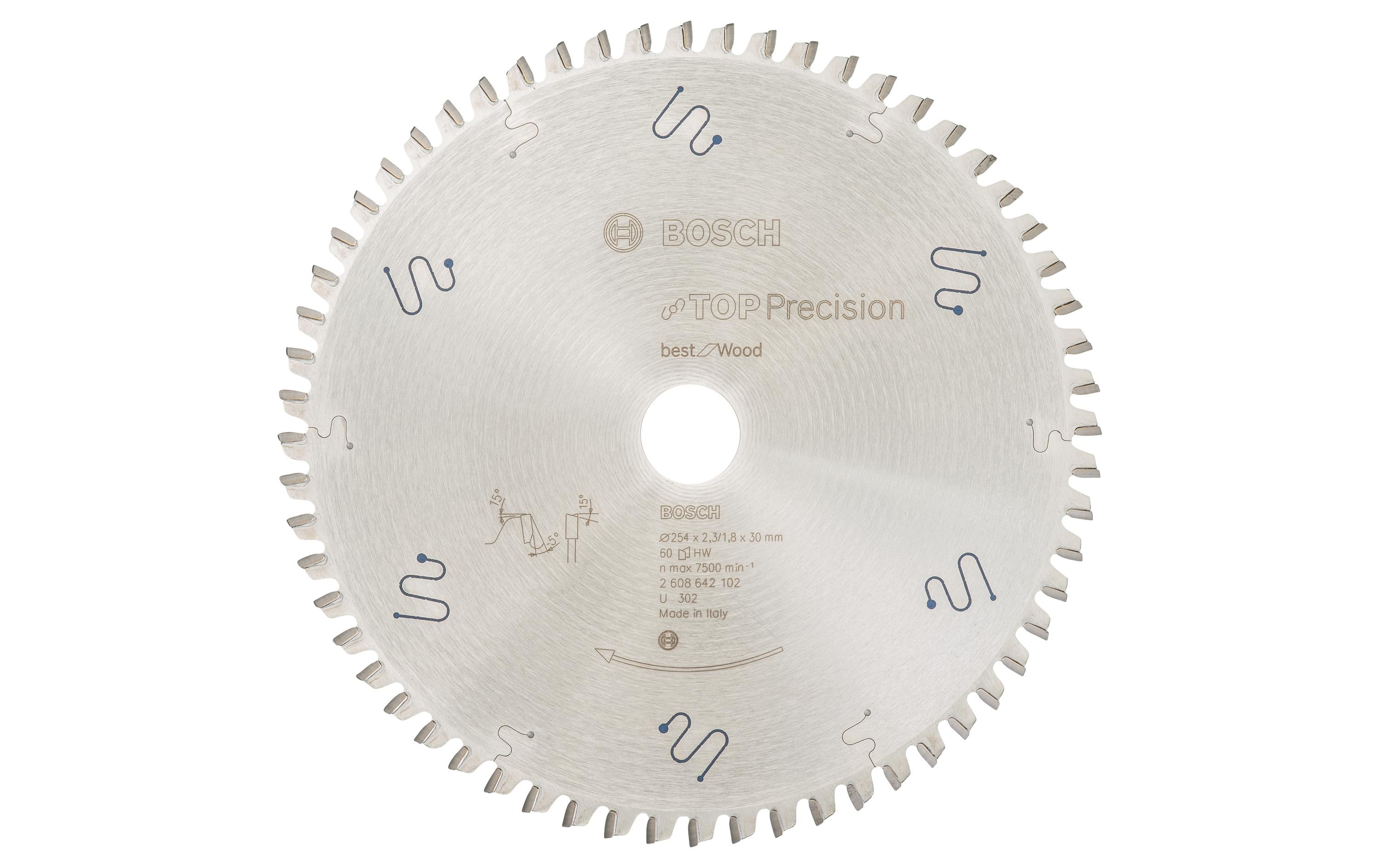 Bosch Professional Kreissägeblatt Best for Wood, 254 x 30 x 2.3 mm, Z 60