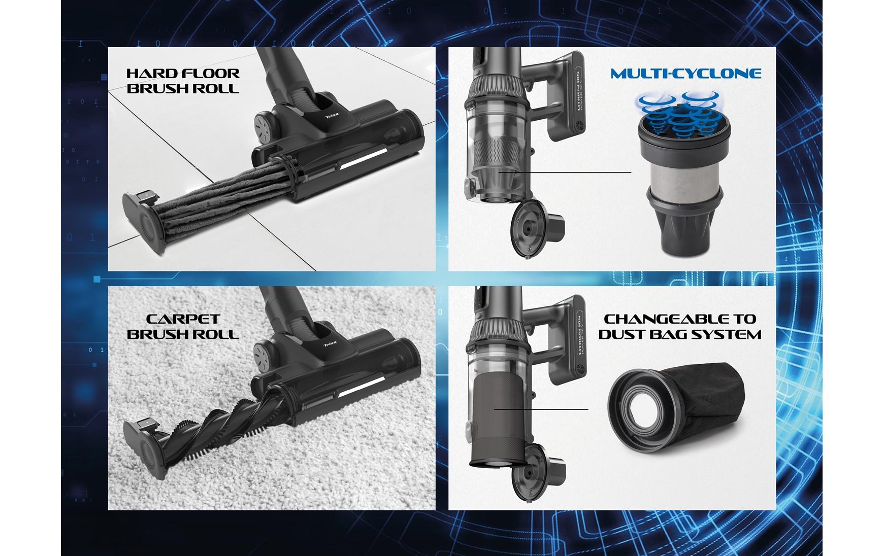 Trisa Akku-Hand- und Stielsauger Quick Clean Professional T2142 Trisa Akku-Hand- und Stielsauger Quick Clean Professional T2142