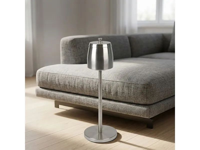 relaxdays Standaschenbecher Silber relaxdays Standaschenbecher Silber
