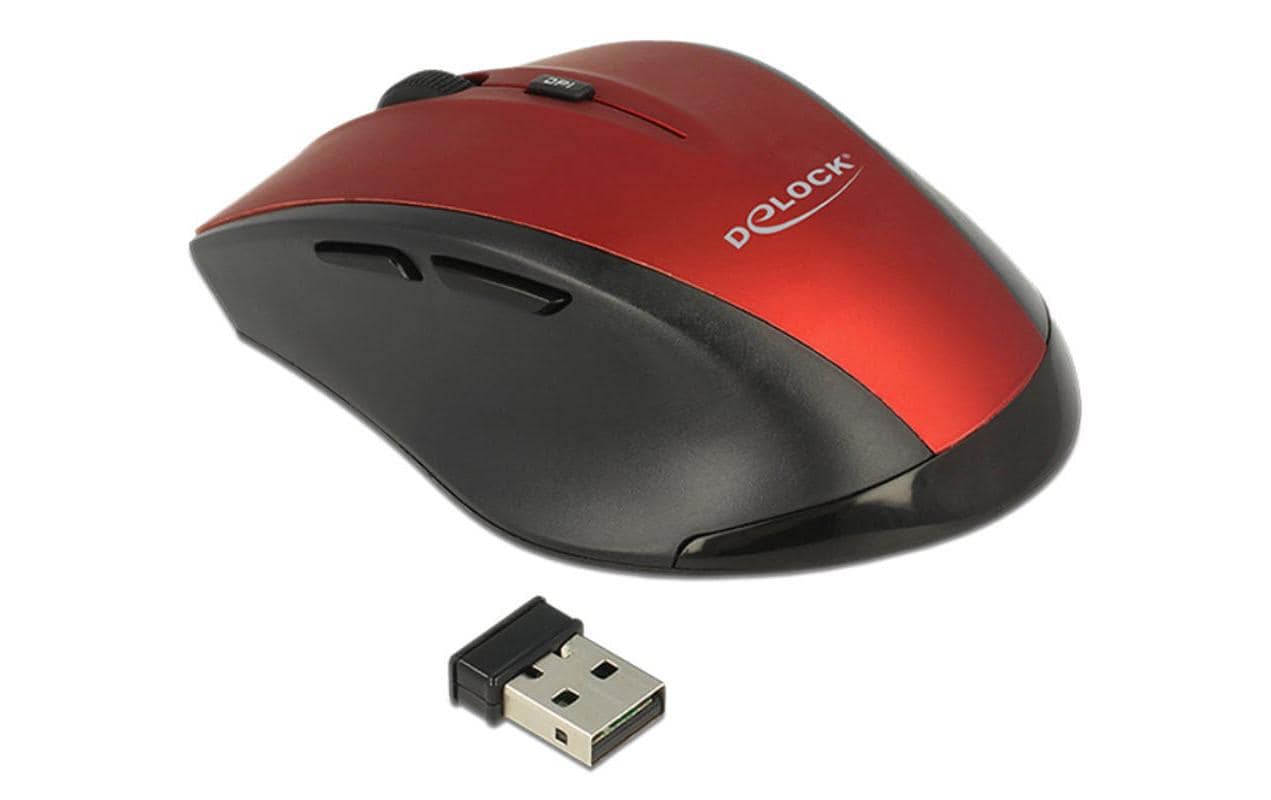 Delock Ergonomische Maus 5-Tasten kabellos