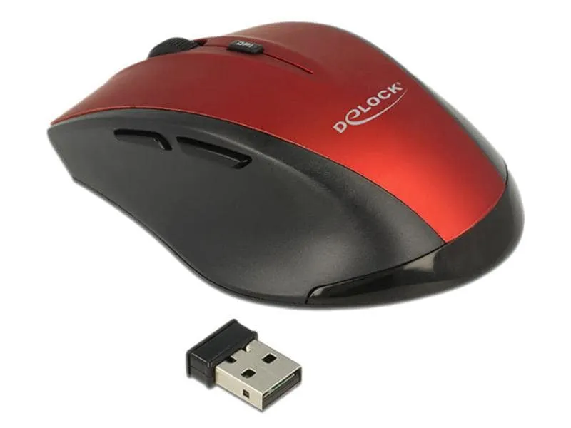Delock Ergonomische Maus 5-Tasten kabellos Delock Ergonomische Maus 5-Tasten kabellos