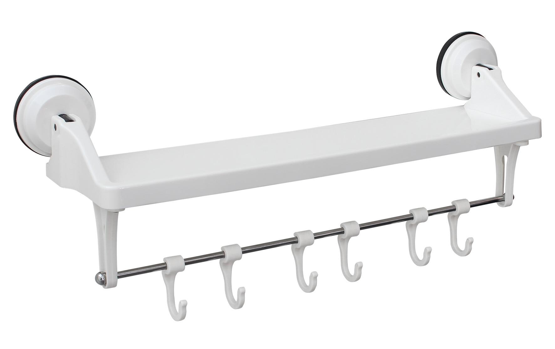 Eurotrail Saugnapf-Regal mit Haken Weiss Eurotrail Saugnapf-Regal mit Haken Weiss