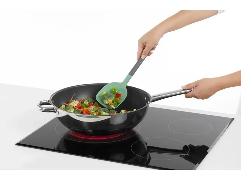 Lékué Wok-Wender PBT/Silikon, Grün/Schwarz
