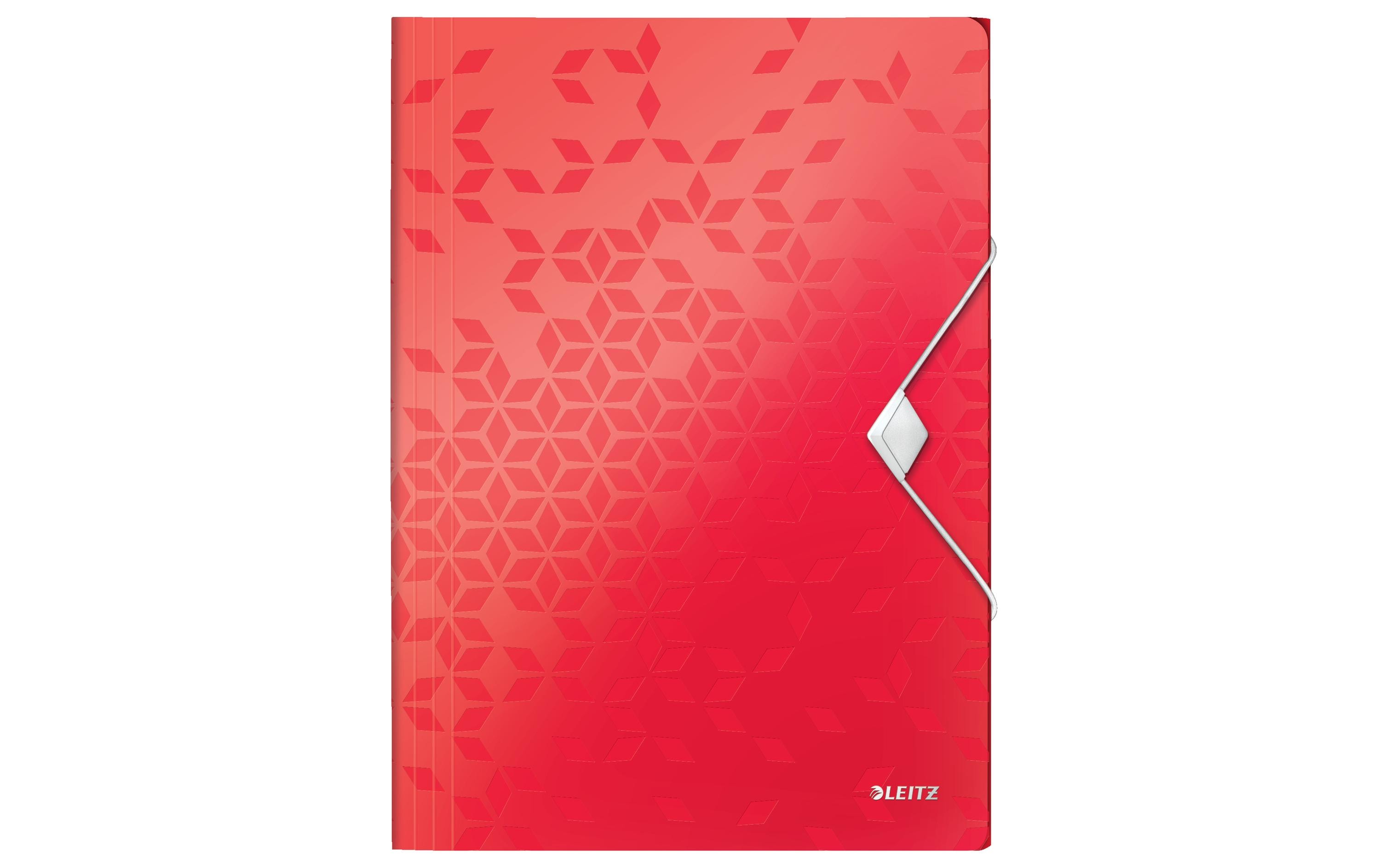 Leitz Gummibandmappe WOW A4, Rot