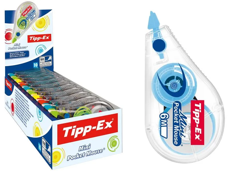 Tipp-Ex Korrekturroller Mini Pocket Mouse 5 mm, 10 Stück Tipp-Ex Korrekturroller Mini Pocket Mouse 5 mm, 10 Stück