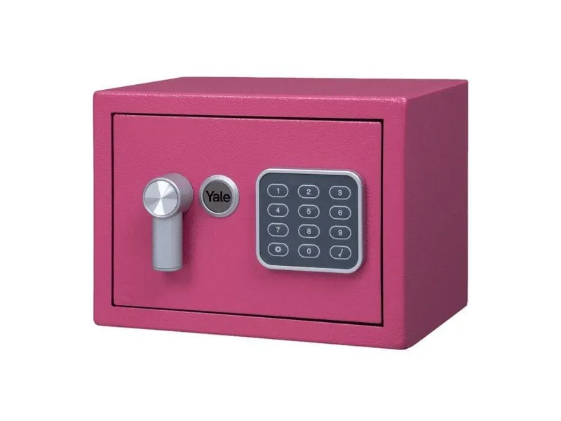 Yale Möbeltresor Value Safe Mini XS, 3.8 l, Pink Yale Möbeltresor Value Safe Mini XS, 3.8 l, Pink