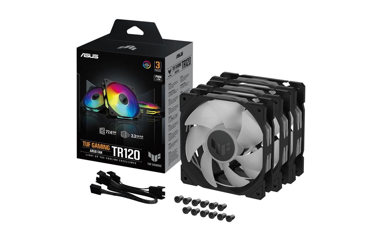 ASUS PC-Lüfter TUF GAMING TR120 ARGB 3IN1 Schwarz