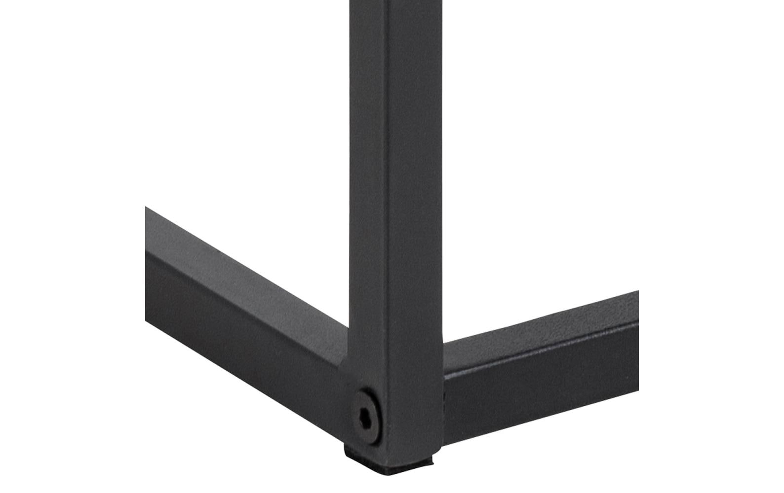 AC Design Nachttisch Randolf 40 x 35 x 60 cm, Schwarz