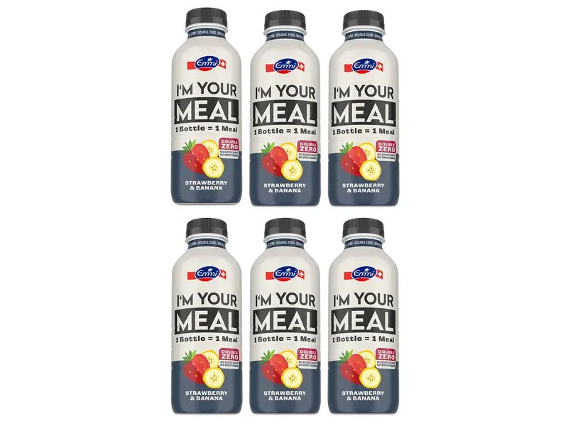 Emmi Trinkmahlzeit Double Zero Erdbeere Banane 6 x 500 ml Emmi Trinkmahlzeit Double Zero Erdbeere Banane 6 x 500 ml