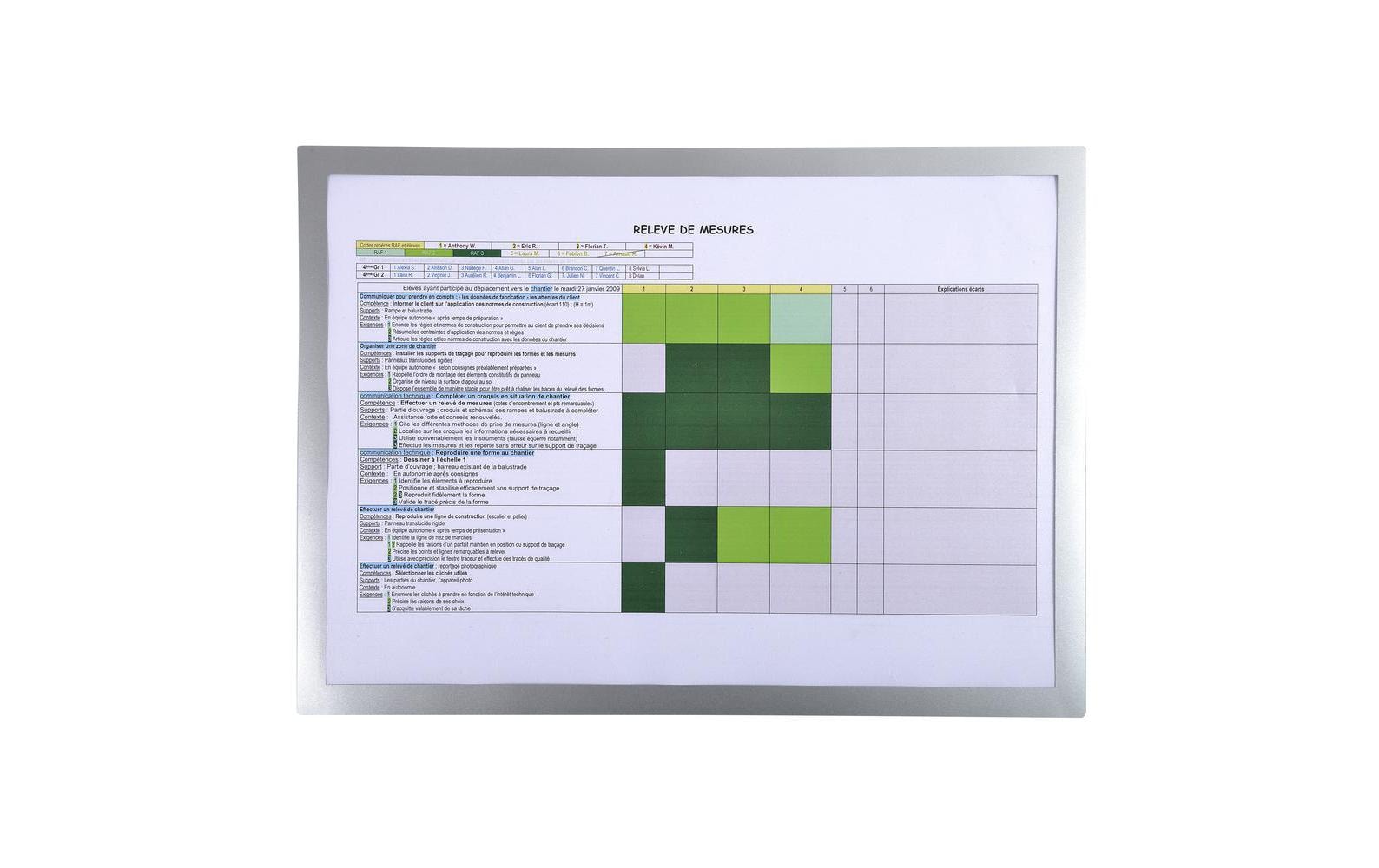 Exacompta Präsentationsrahmen A3, Silber Exacompta Präsentationsrahmen A3, Silber