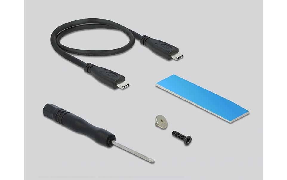 Delock Externes Gehäuse USB-C 3.2 Gen2x2 für M.2 NVME SSD