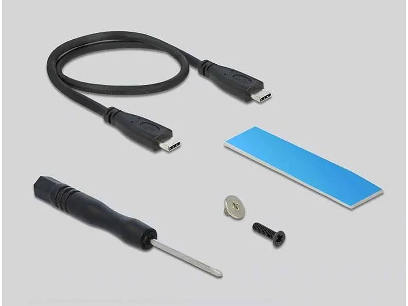 Delock Externes Gehäuse USB-C 3.2 Gen2x2 für M.2 NVME SSD Delock Externes Gehäuse USB-C 3.2 Gen2x2 für M.2 NVME SSD