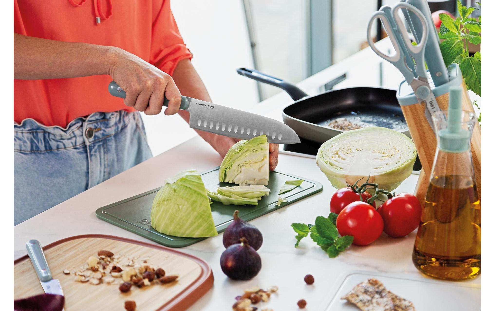 BergHOFF Santokumesser Leo Slate 17.5 cm, Grün/Blau