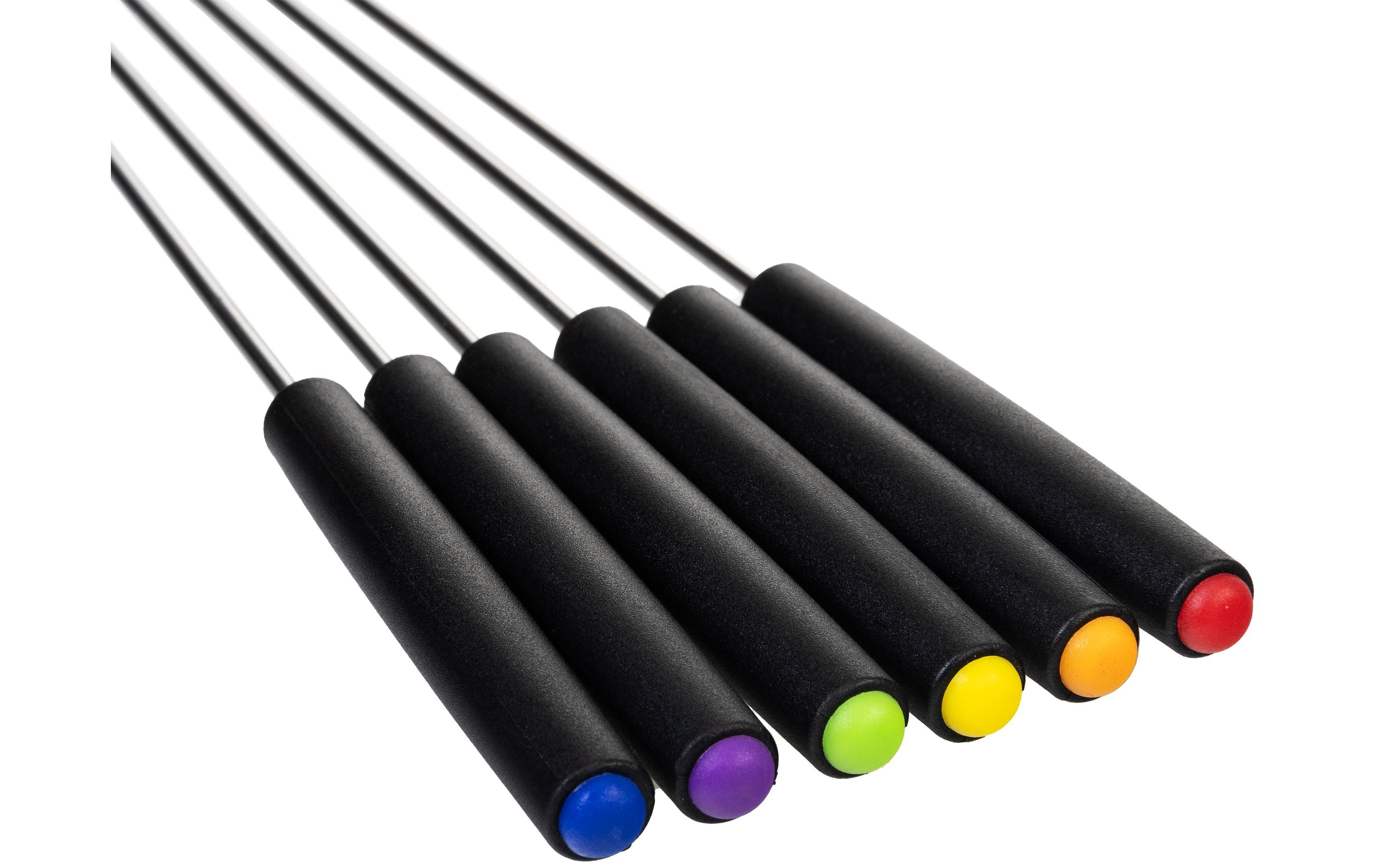 FURBER Fondue-Set Alpy 9 Teile, Schwarz/Weiss