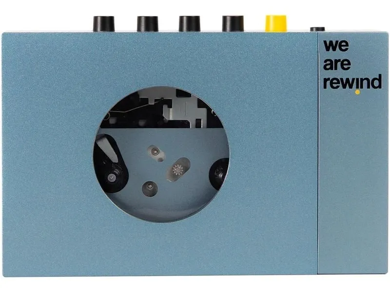 CE Portabler Kassettenspieler we are rewind Blau CE Portabler Kassettenspieler we are rewind Blau