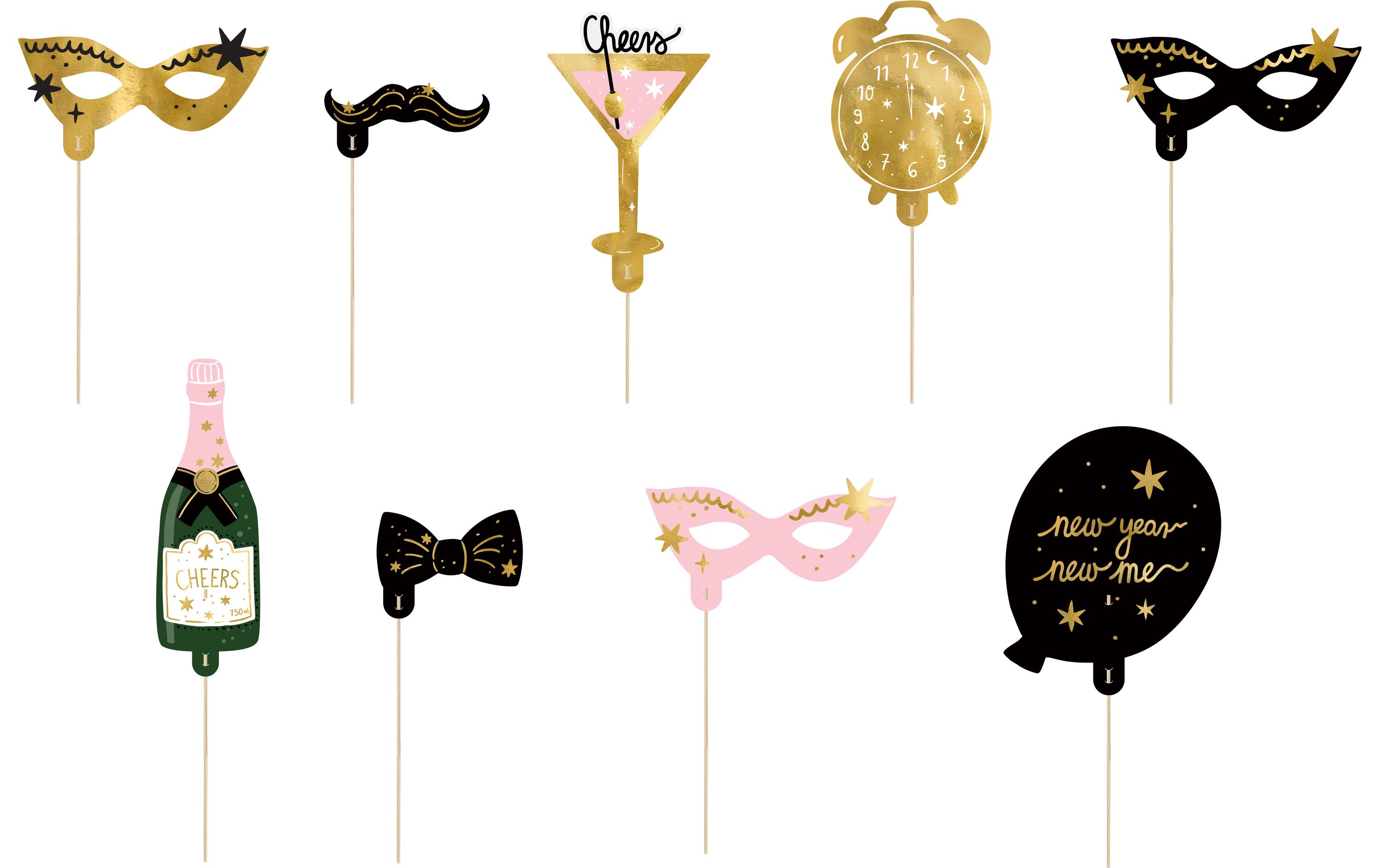 Partydeco Partyaccessoire Photo Booth Lets Party