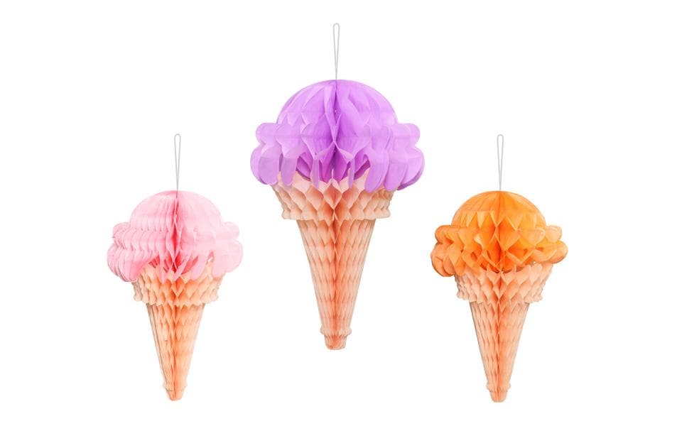 Partydeco Seidenpapier Eiscreme 3 Stück