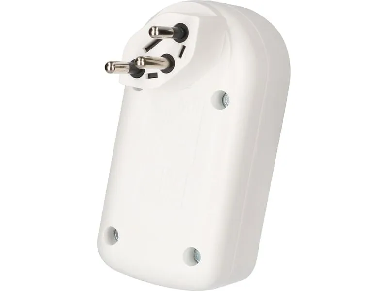 Max Hauri Mehrfachstecker ADAPT 2x Typ 13 weiss drehbar Schalter Max Hauri Mehrfachstecker ADAPT 2x Typ 13 weiss drehbar Schalter