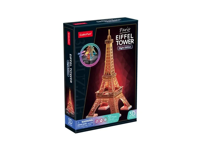 CubicFun 3D Puzzle Eiffelturm LED 51 Teile