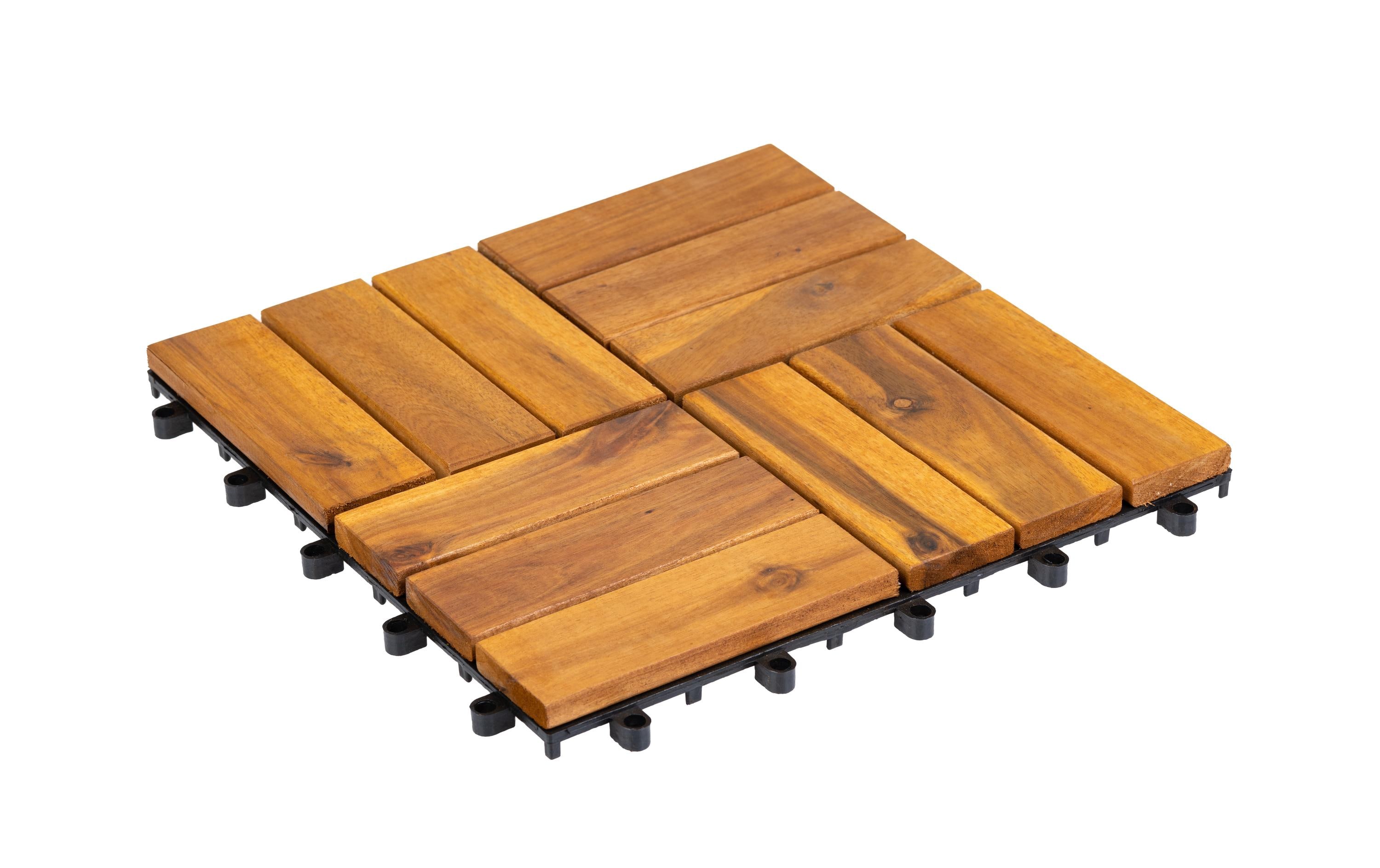 COCON Balkon- und Terrassenplatten Akazie, 30 x 30 cm, 6 Stück COCON Balkon- und Terrassenplatten Akazie, 30 x 30 cm, 6 Stück