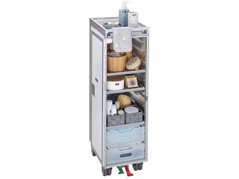 diaqua® Bartrolley Flugzeug Swissair Anthrazit, 30.1 x 103 cm