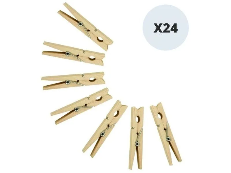 MSV Wäscheklammern 7 cm, 24 Stück