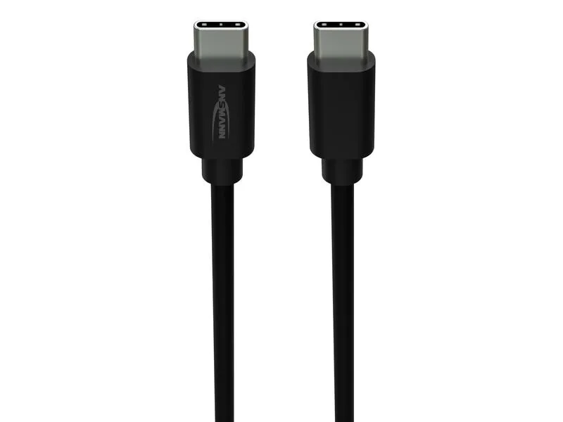 Ansmann USB Typ-C zu Typ-C Daten und Ladekabel 60 cm Ansmann USB Typ-C zu Typ-C Daten und Ladekabel 60 cm