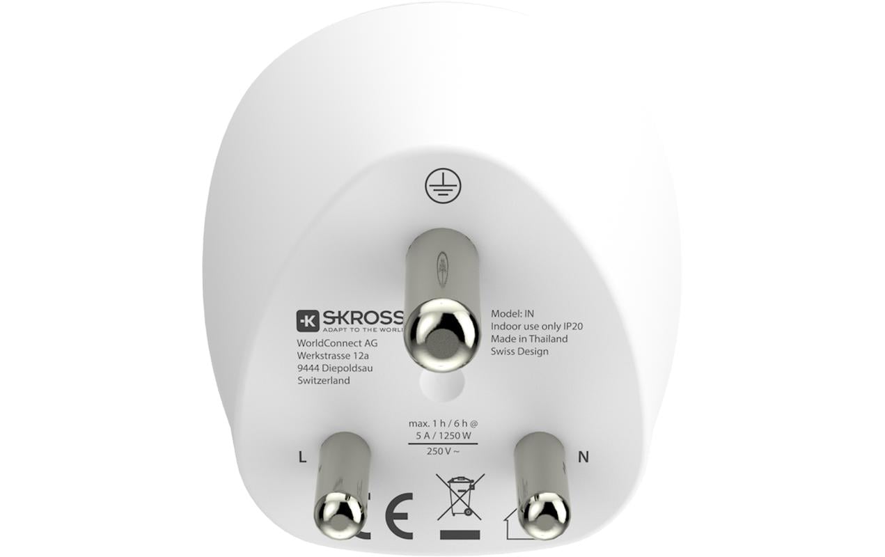 SKROSS Reiseadapter Combo World India
