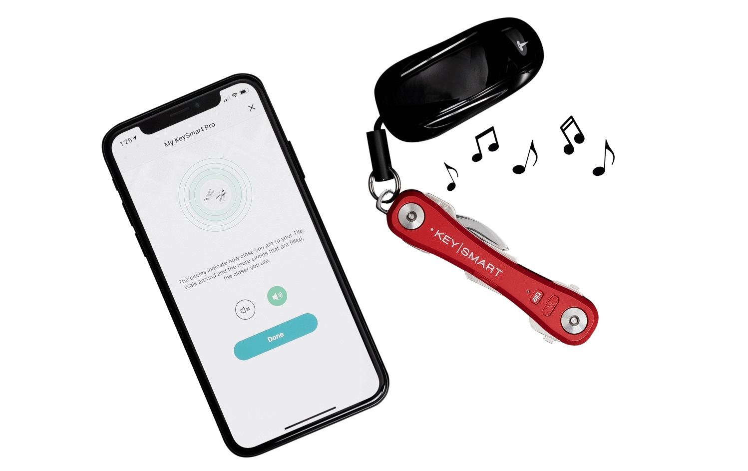 Keysmart Schlüsselhalter Pro Tile Rot
