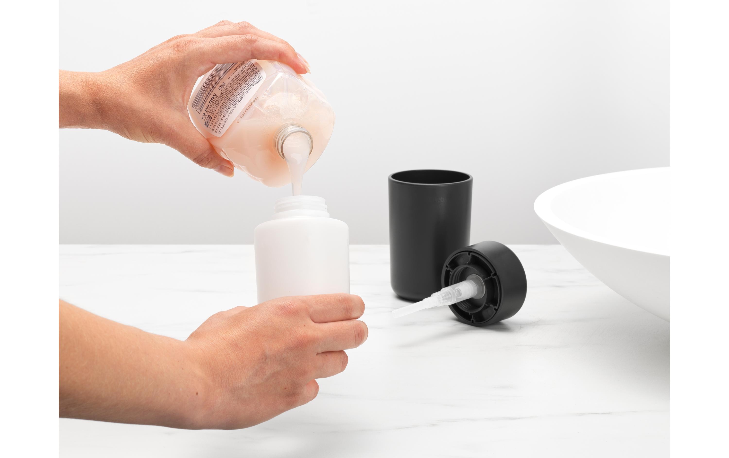 Brabantia Seifenspender ReNew 250 ml, Schwarz
