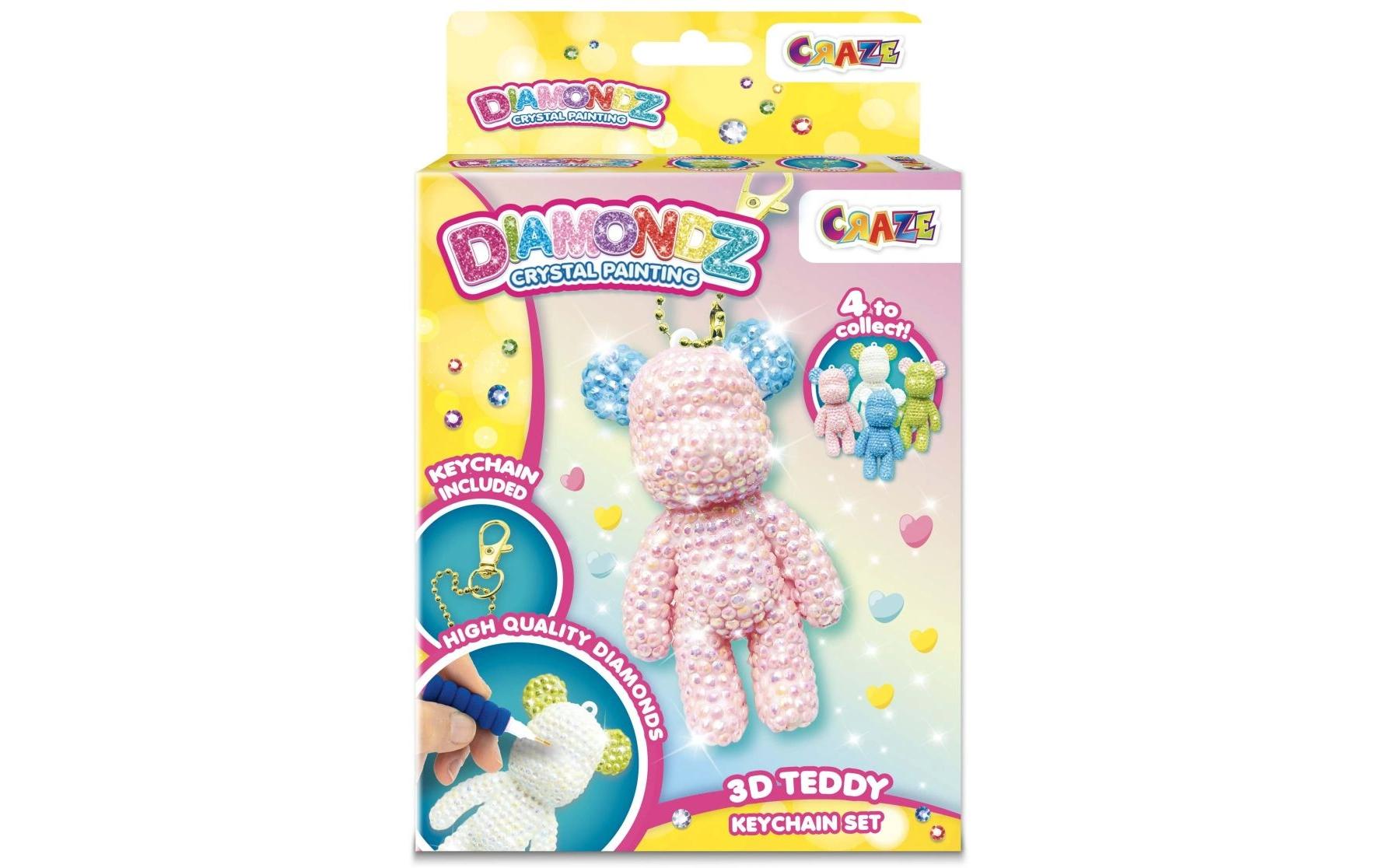 Craze Diamondz Keychain Set Teddybär