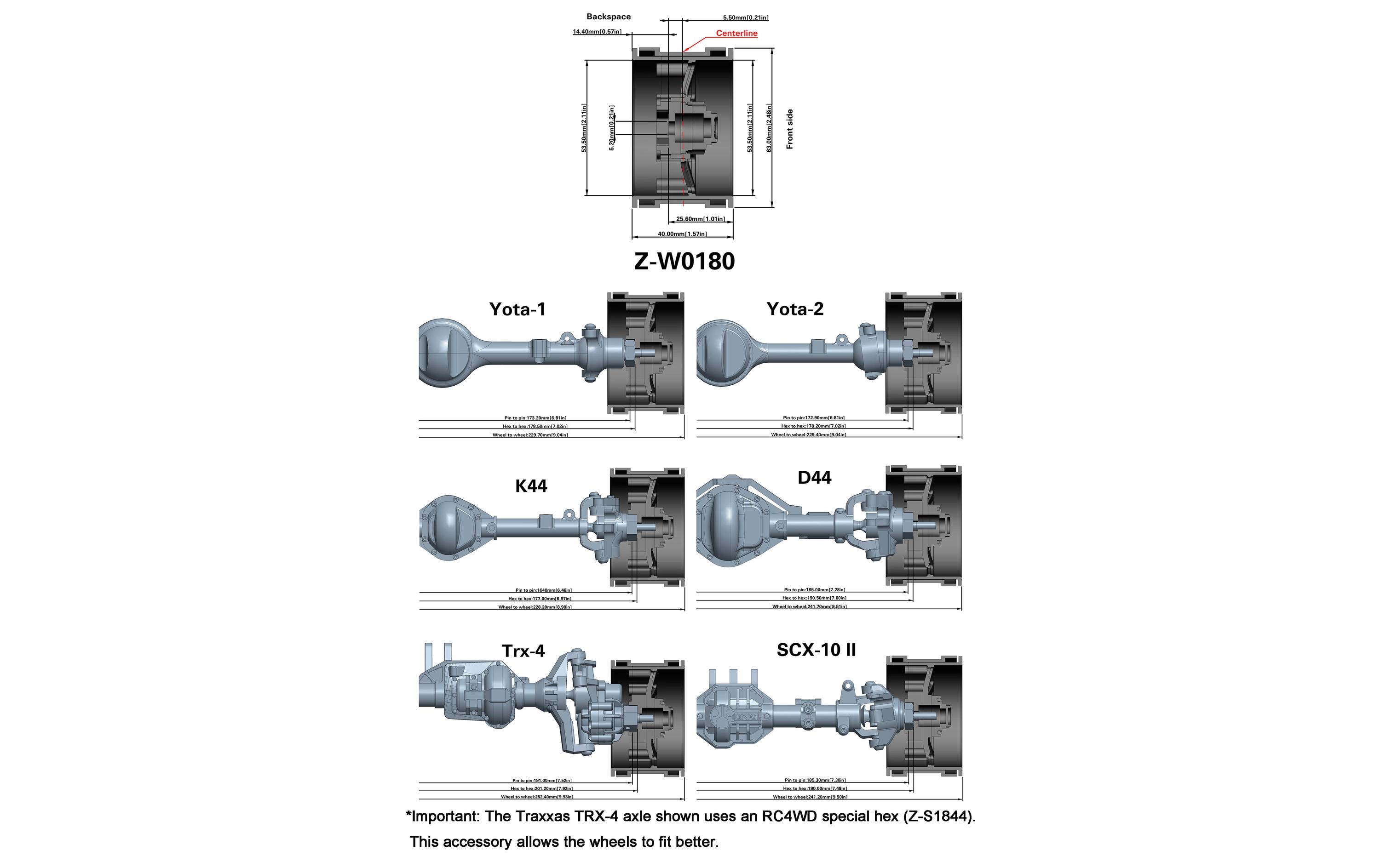RC4WD Felgen Fuel Off-Road 2.2 FFC116 Ventura Beadlock 4 Stück