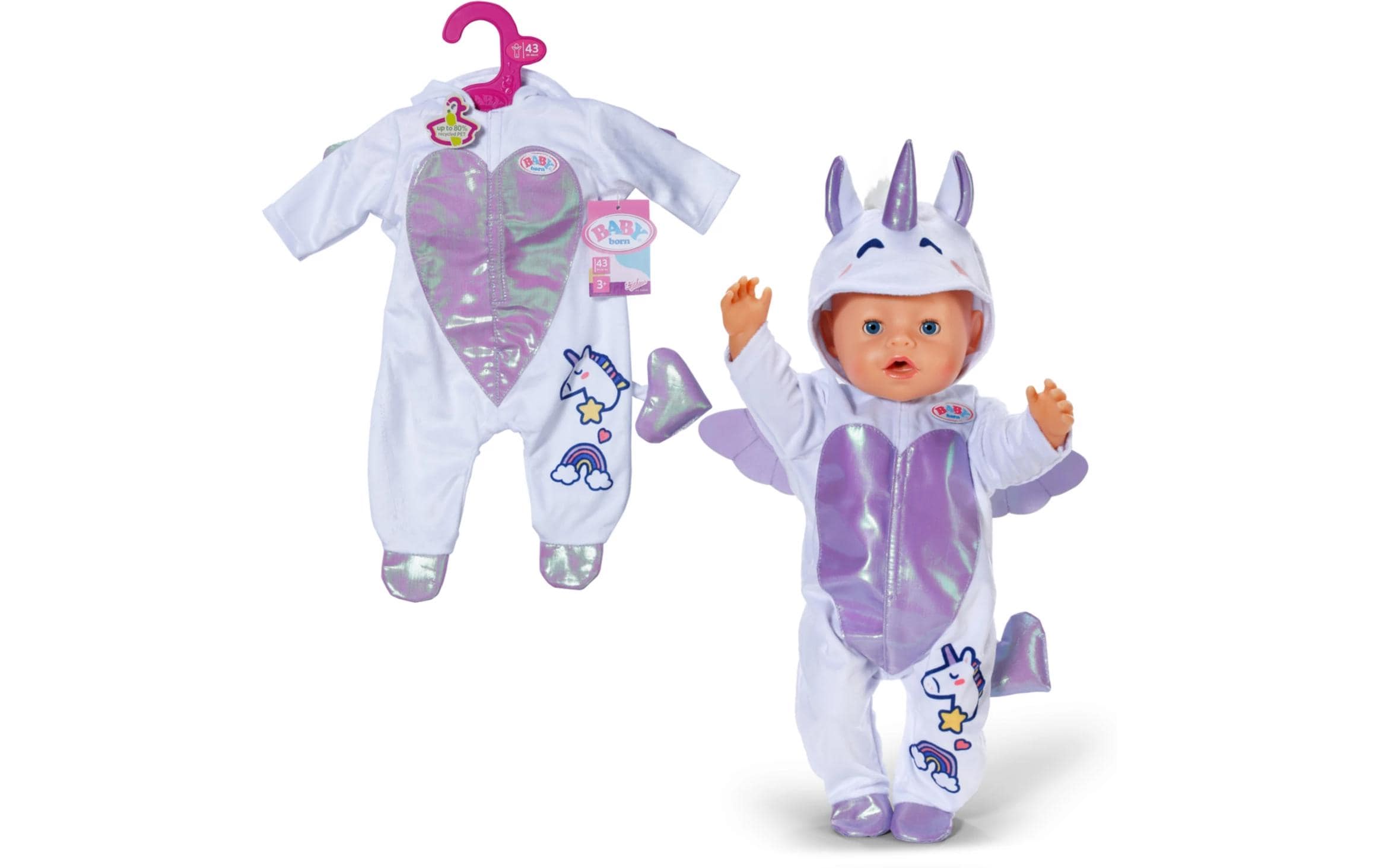 Baby Born Puppenkleidung Einhornanzug 43 cm