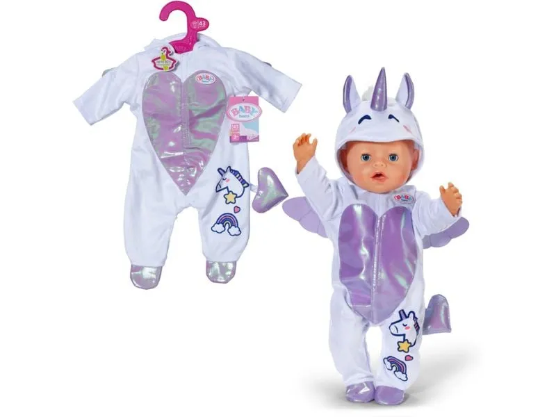 Baby Born Puppenkleidung Einhornanzug 43 cm Baby Born Puppenkleidung Einhornanzug 43 cm