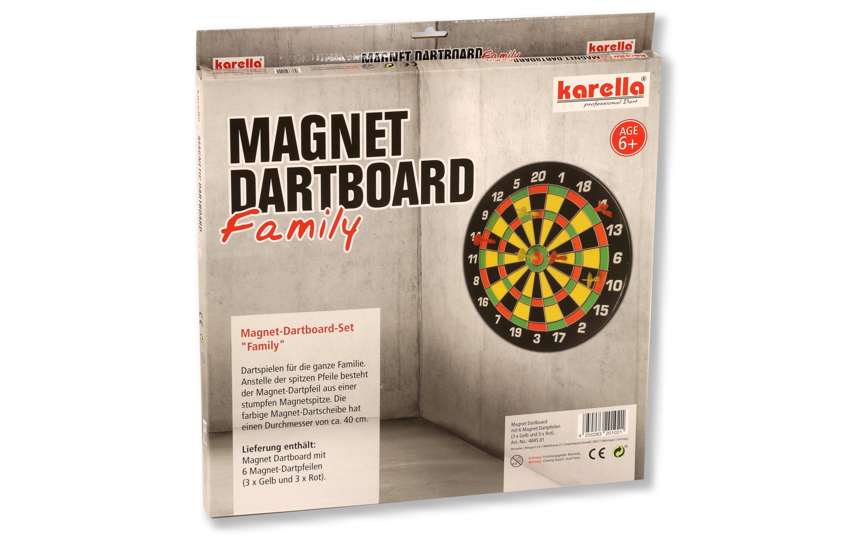 Karella Dartboard Magnet Family Set
