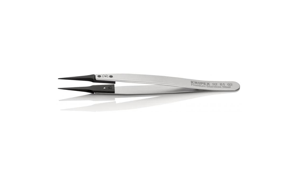 Knipex Pinzette mit Wechselspitzen, ESD, Gerade 130 mm