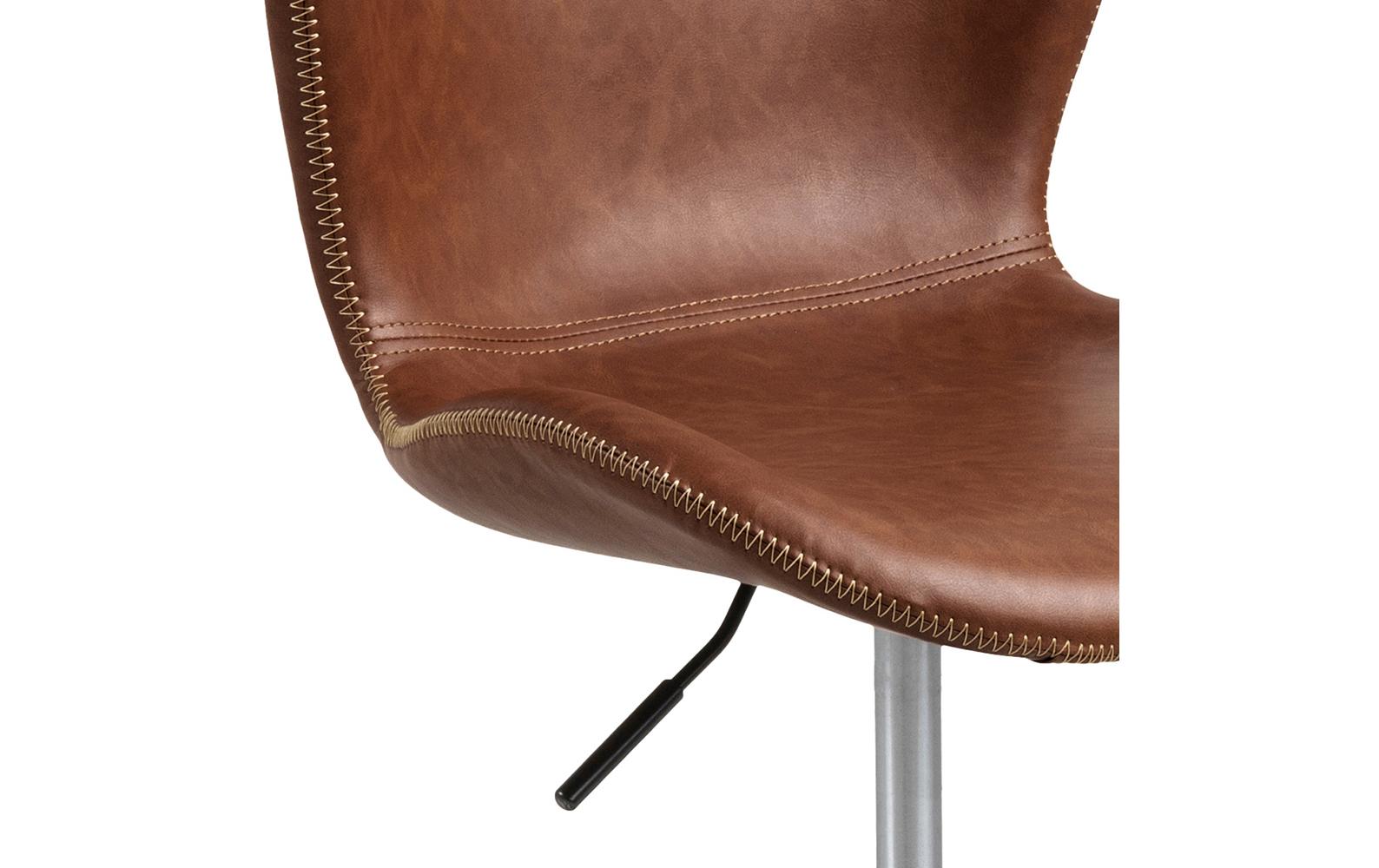 AC Design Bürostuhl Batilda, mit Polsterrücken, Cognac