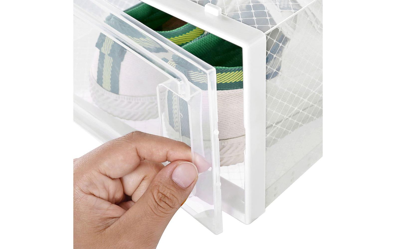 Songmics Schuhboxen 23 x 14 cm, Transparent