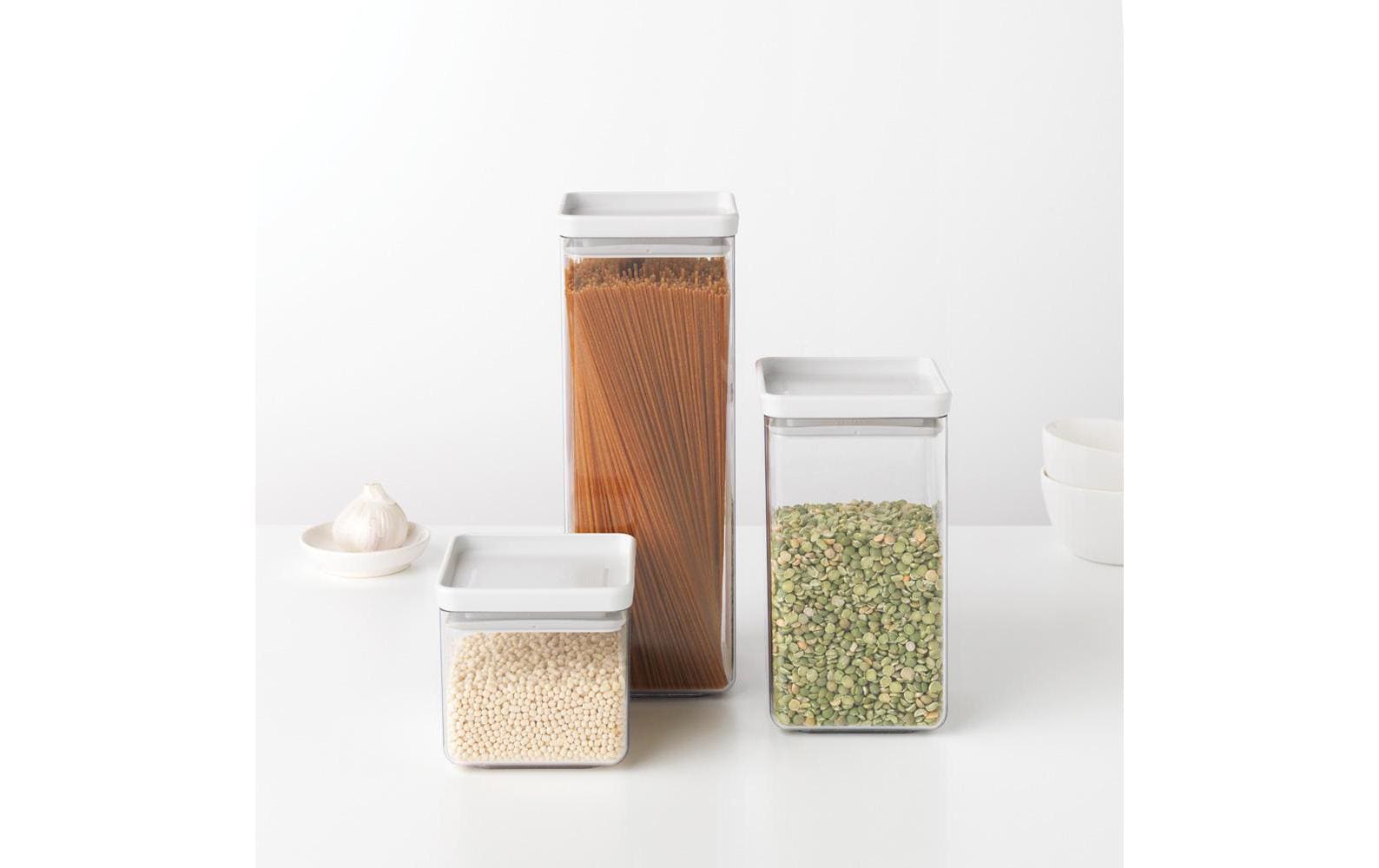 Brabantia Vorratsbehälter Tasty 0.7 l, Transparent/Weiss