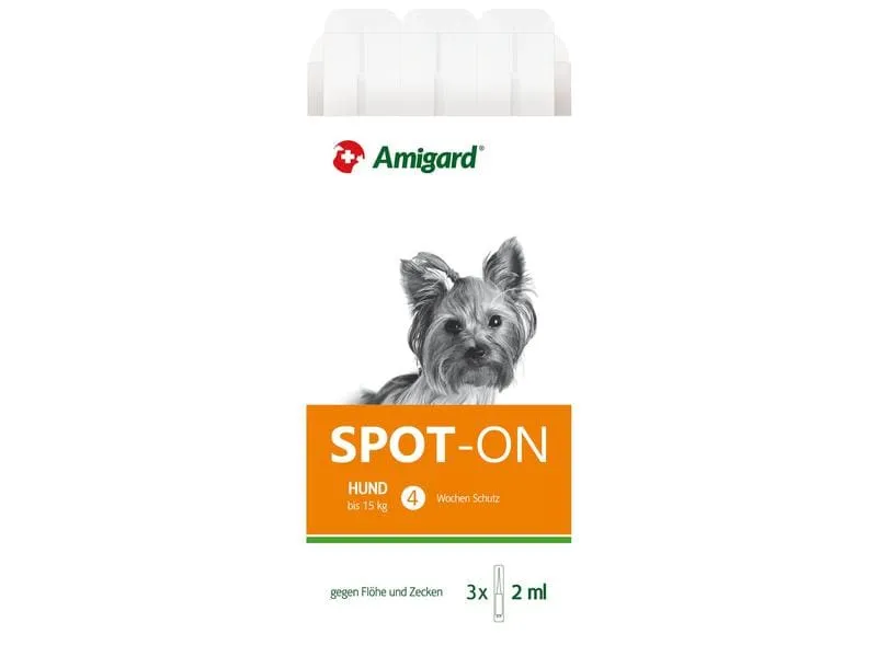 Amigard Anti-Parasit-Tropfen Spot-on Hund, 3 x 2 ml Amigard Anti-Parasit-Tropfen Spot-on Hund, 3 x 2 ml