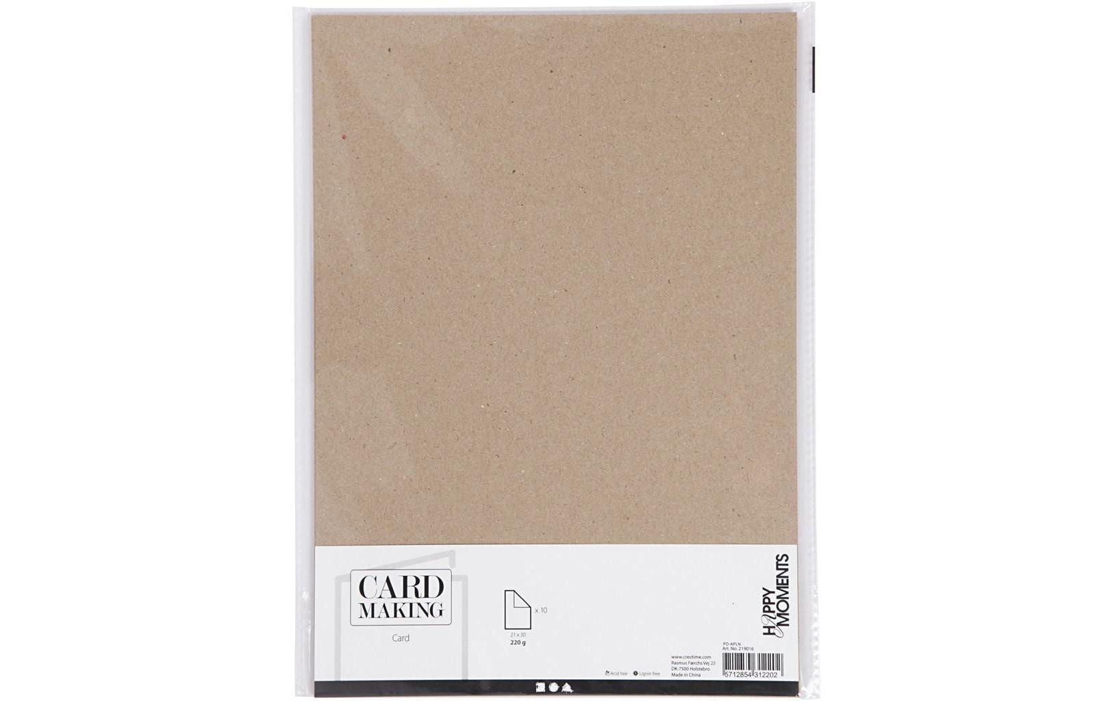 Creativ Company Fotokarton A4, 10 Blatt, Natur