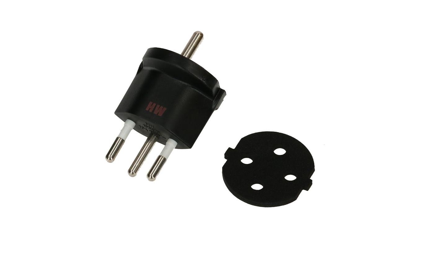 STEFFEN Fixadapter SchuKo Konturenstecker – T12 IP44 mit Moosgummi