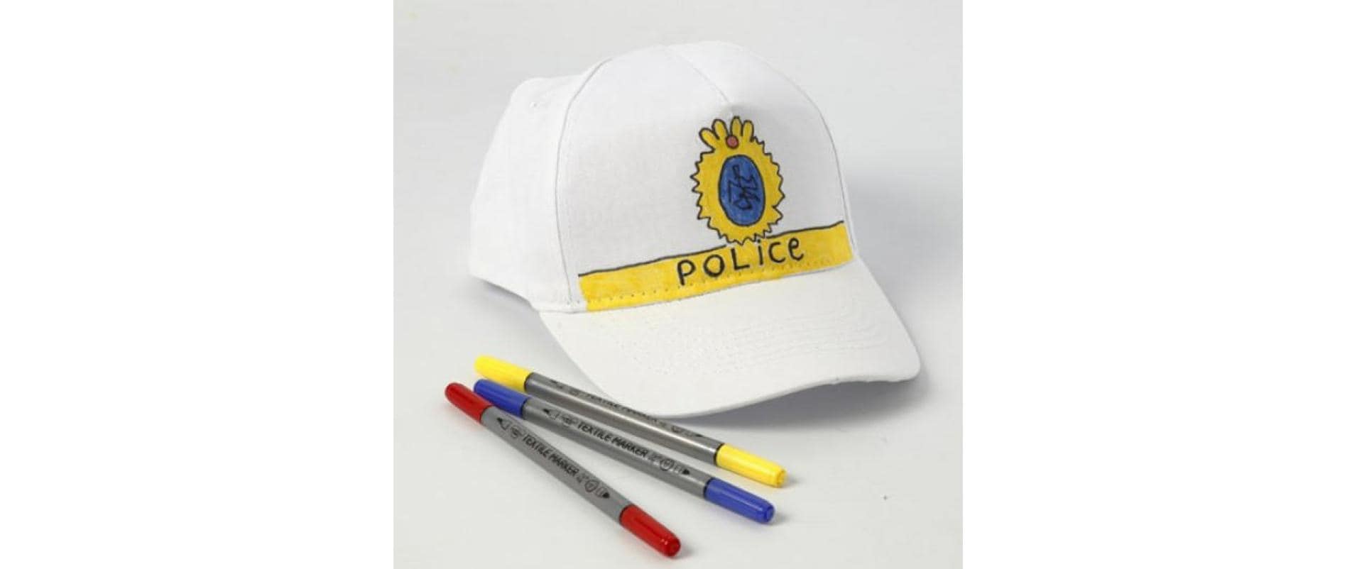 Creativ Company Baseball-Cap 49.5-56 cm Baumwolle, Weiss