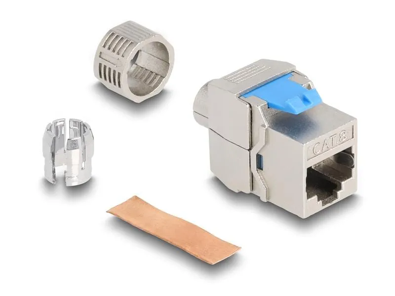 Delock Keystone-Modul RJ-45 - LSA, Cat.8.1 werkzeugfrei Delock Keystone-Modul RJ-45 - LSA, Cat.8.1 werkzeugfrei
