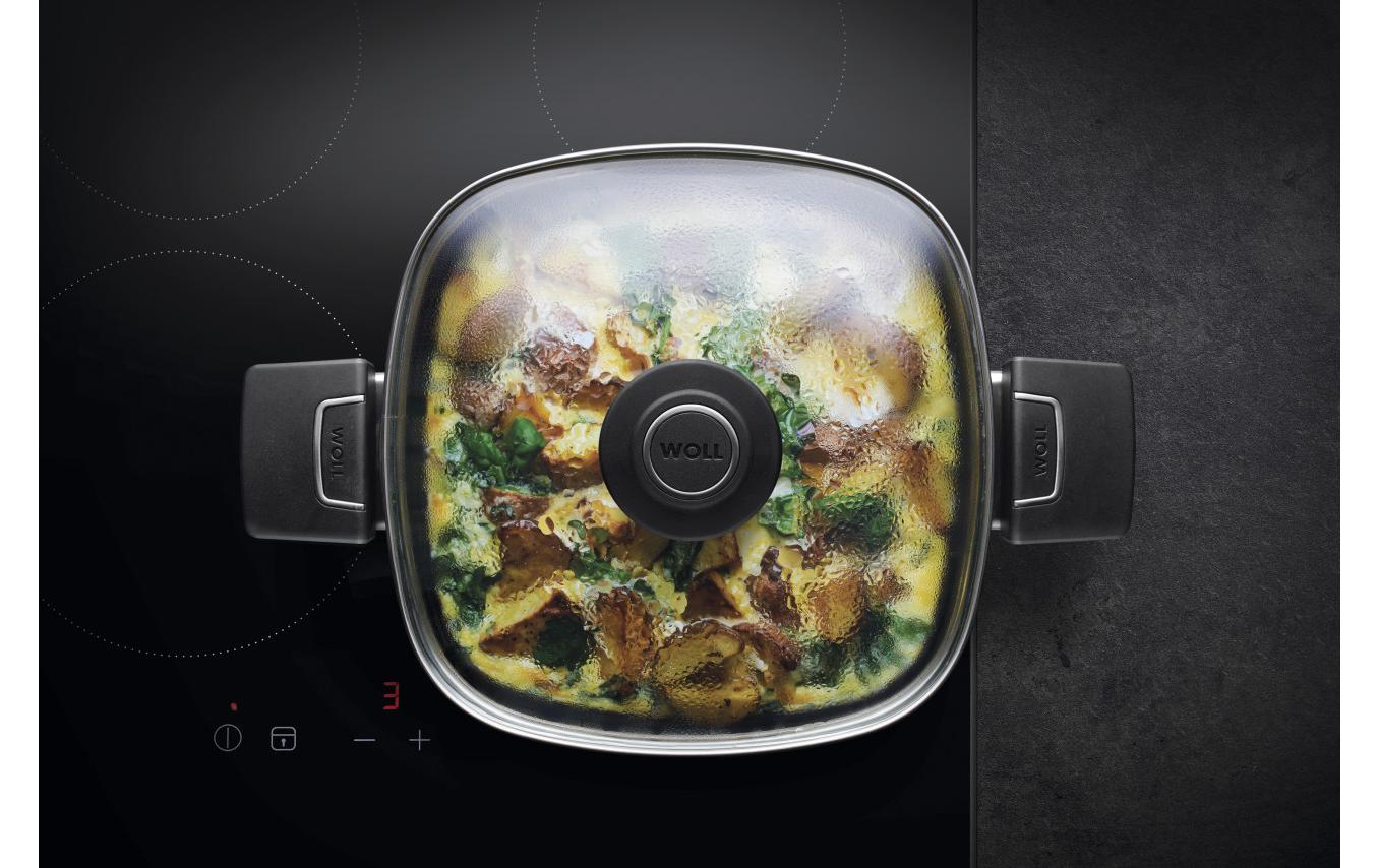 Woll Pfannendeckel 24 x 24 cm, Transparent